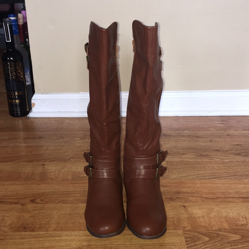 Brown Leather Boot